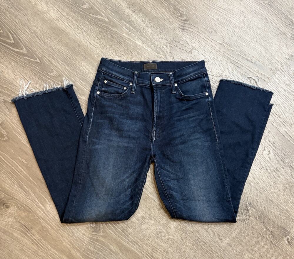 EUC MOTHER Insider Crop Step Fray Jeans 27 High Rise